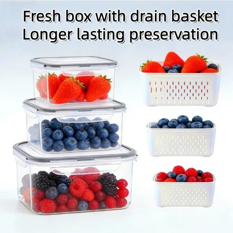 6-Piece Fresh-Lock Fridge Storage Containers