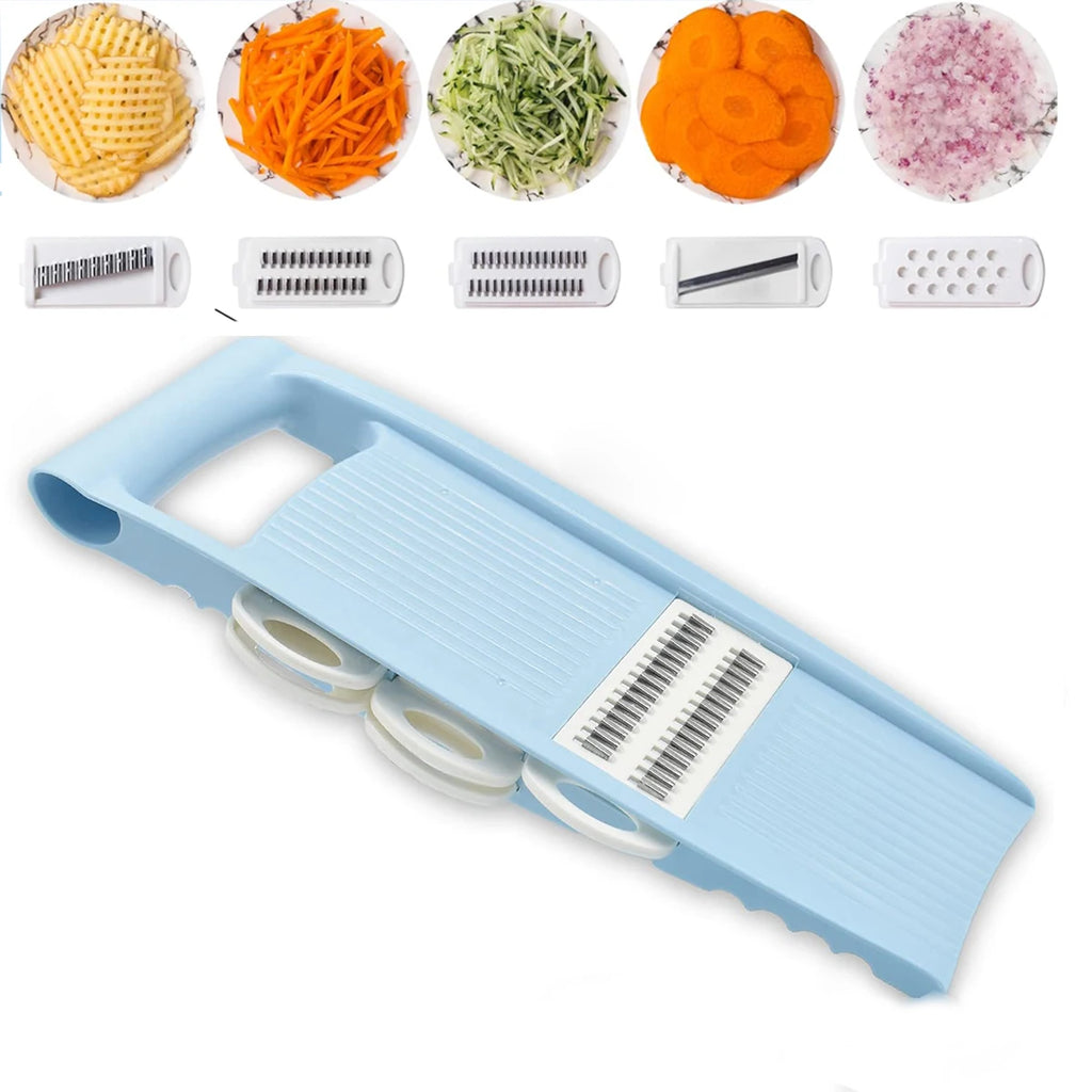 5-in-1 Manual Vegetable Slicer & Chopper