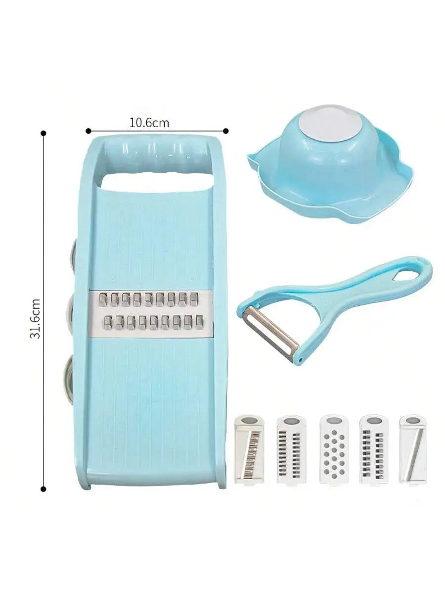 5-in-1 Manual Vegetable Slicer & Chopper