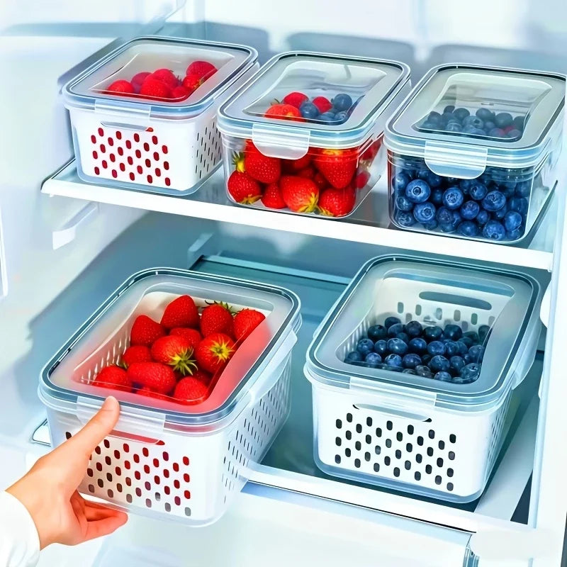 6-Piece Fresh-Lock Fridge Storage Containers