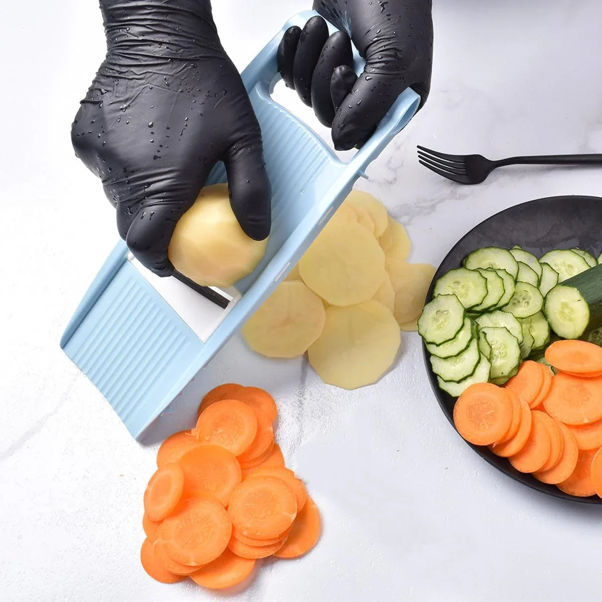 5-in-1 Manual Vegetable Slicer & Chopper